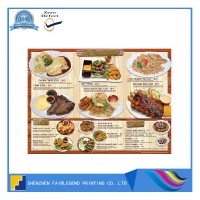 China 20 Years Offset Flier Printer Western-style Food Menu Printing