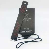 Wholesale Hanging Labels Custom Printed Brand Name Logo Price Hang Tag For Clothes