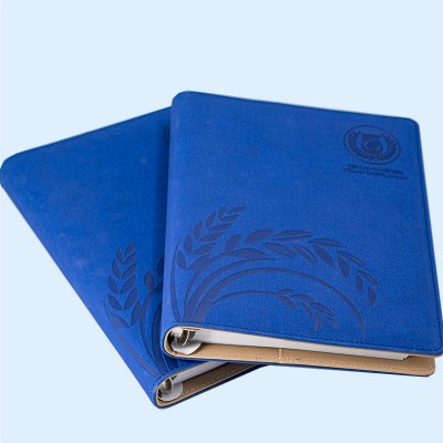 2020 new design high-class PU cover notebook agenda with different size and color