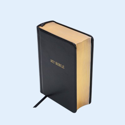 Sew Binding Leather Hardcover  Bible paper Book printing bible book printing service in China