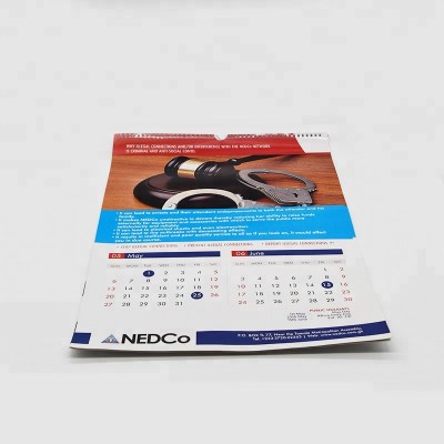 2018 Custom Bank Wall Calendar/Desk Calendar Printing Service