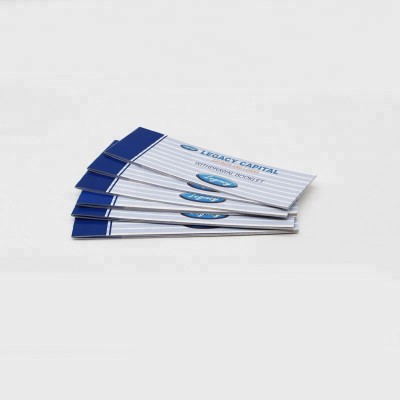 printing service for bank withdraw booklet