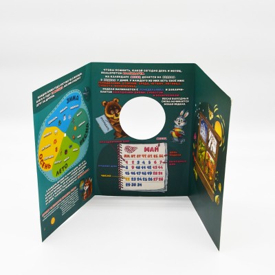 Cheap printing service for product pamphlet with die cutting