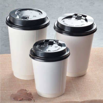 Custom logo biggest manufacturer disposable hot pla coffee 8oz 12oz 16oz paper cups  with lid