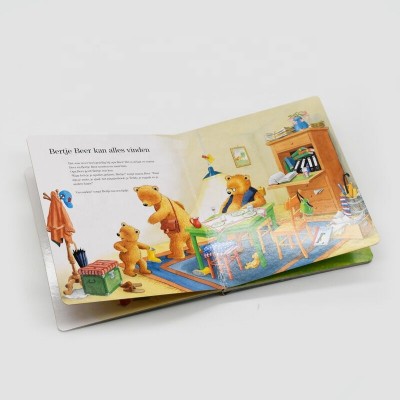 Baby paper book custom printing thick card board children's book baby board books print