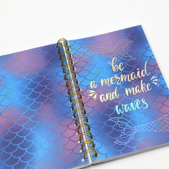 Customized recycled offset paper spiral bound notebook template